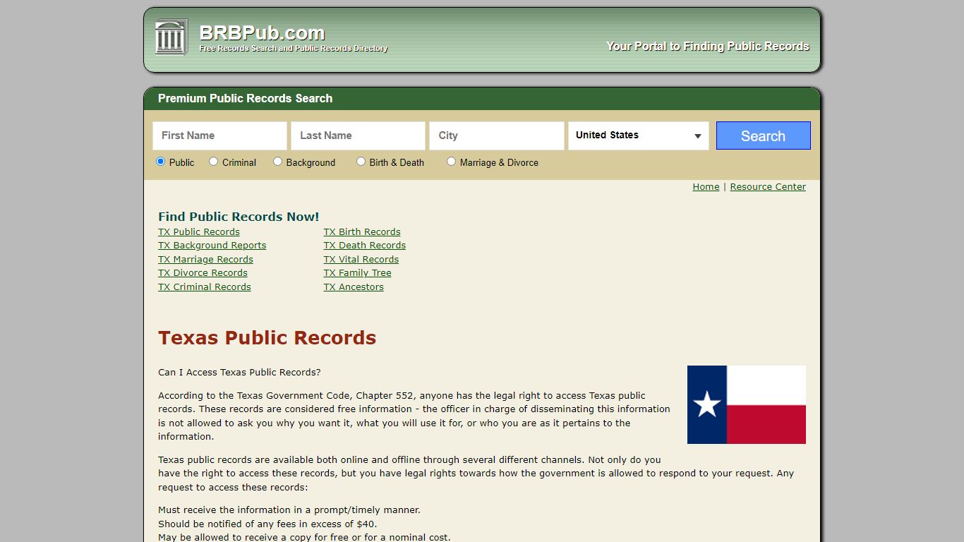 Free Texas Public Records | Search Criminal and Civil Court Records ...